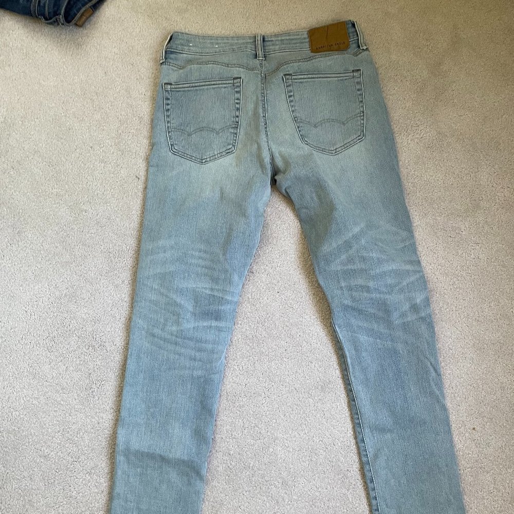 slim cut jeans